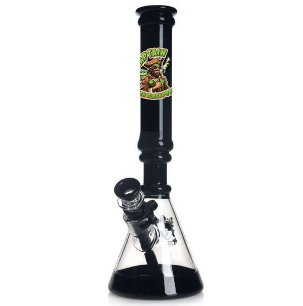 Captain Kush Glass Bong Black